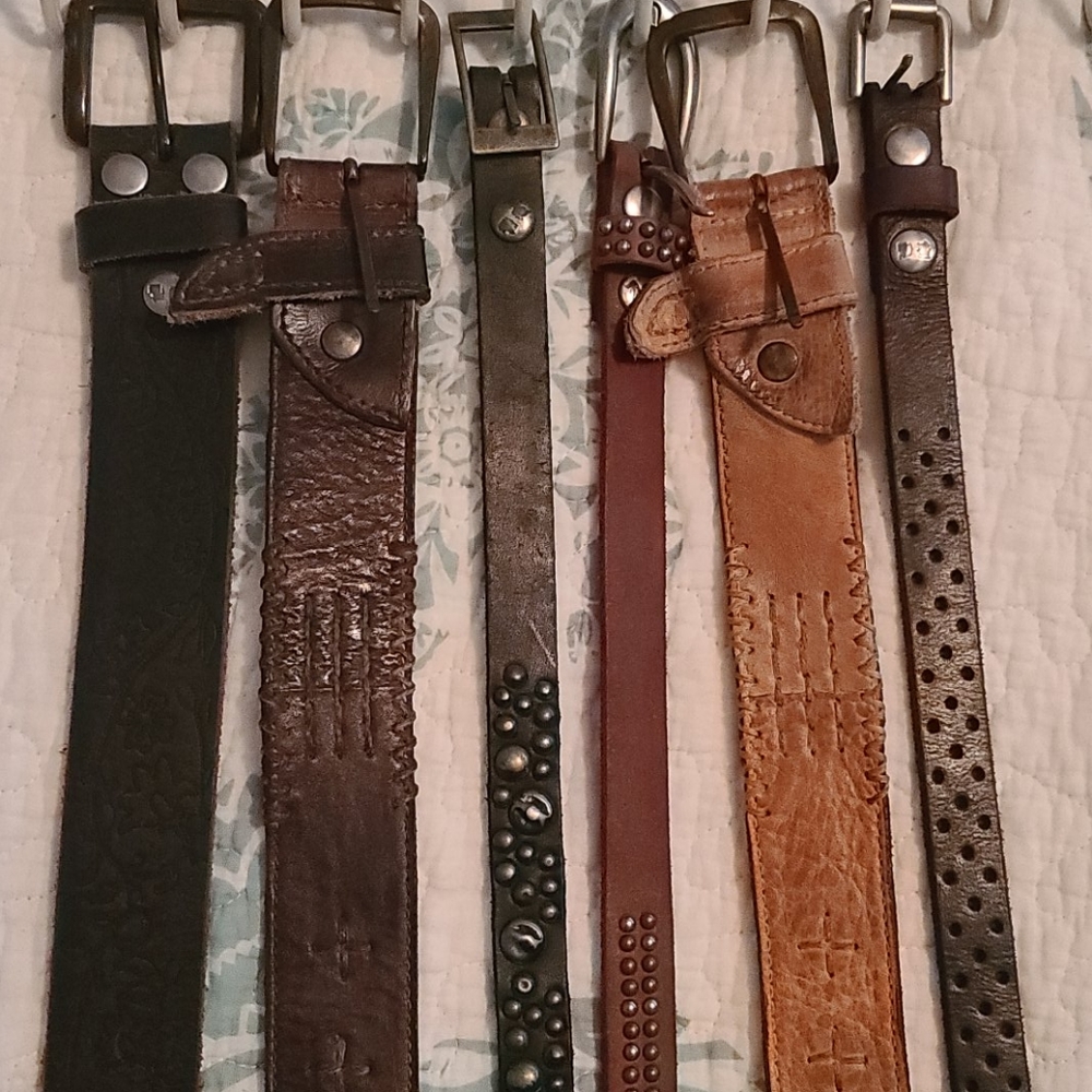 Lot of Bed Stu Leather belts